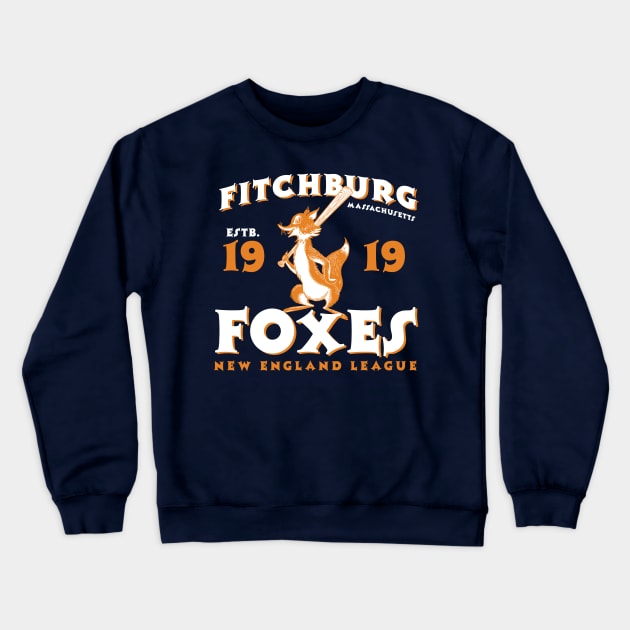 Fitchburg Foxes Crewneck Sweatshirt by MindsparkCreative